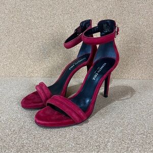 Kenneth Cole Red Stiletto Heels Elegant Sandals